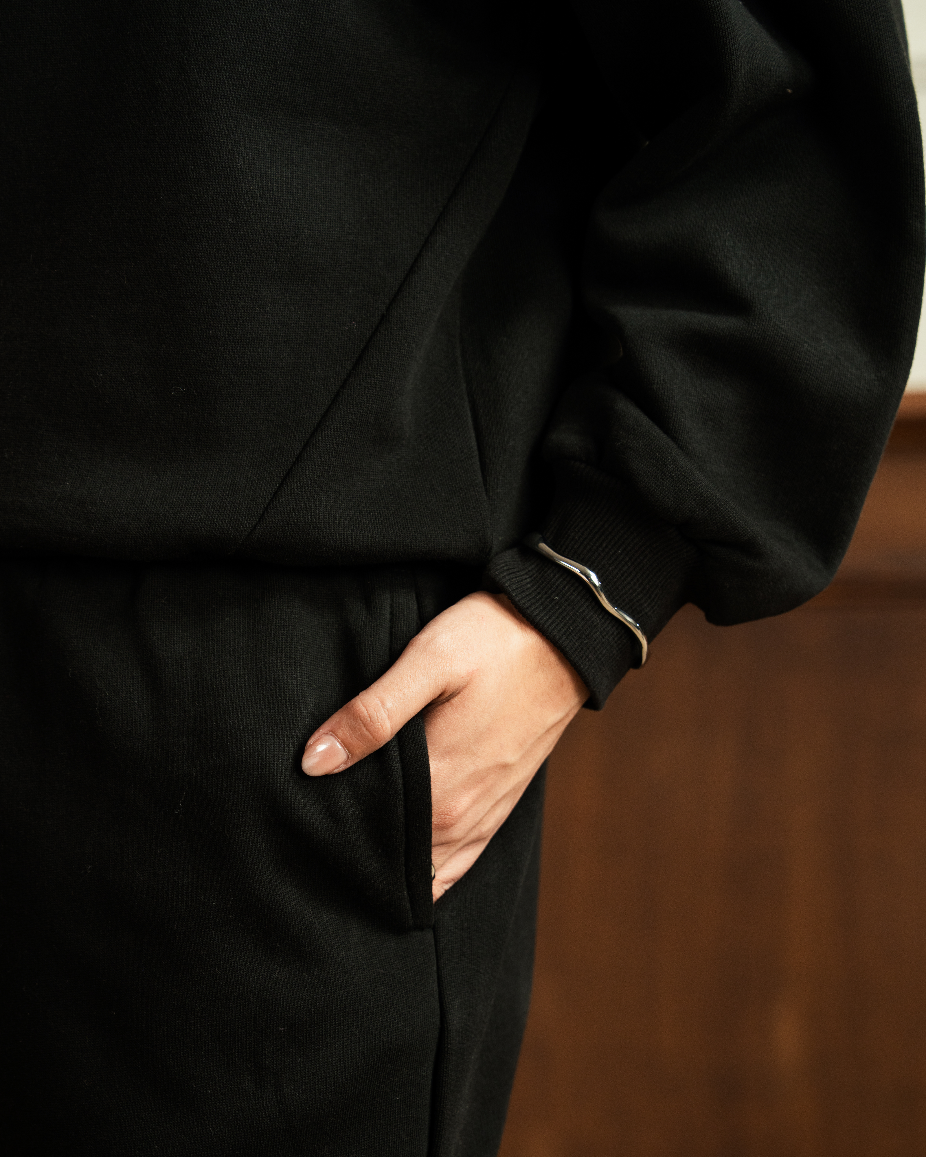 Sweatshirt | Straight Fit Trouser | Black Co Ord