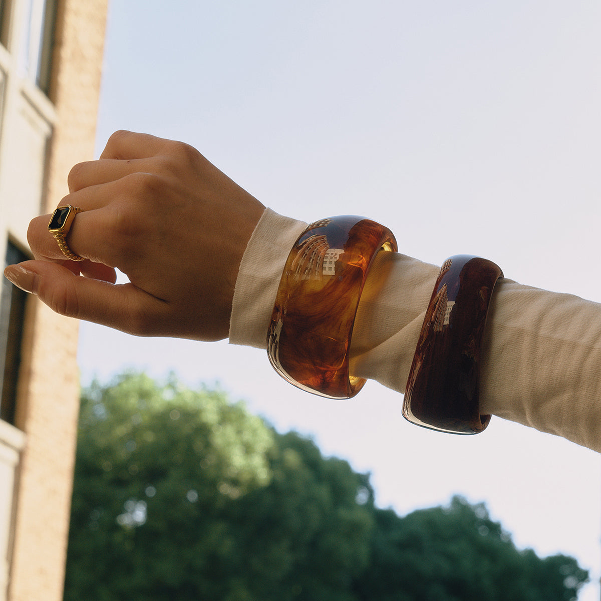 Amber Resin Cuff