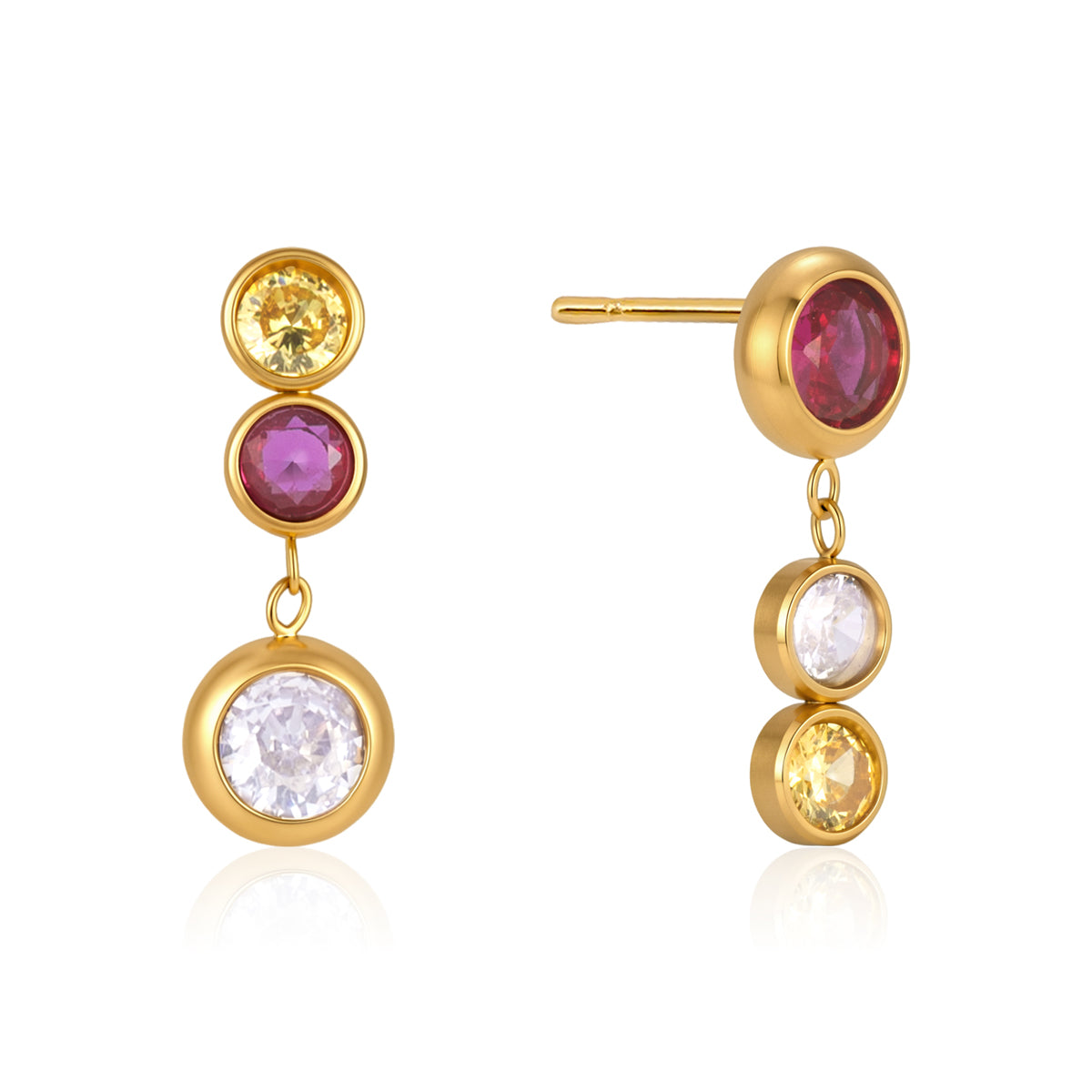 Oval Tassel Earrings