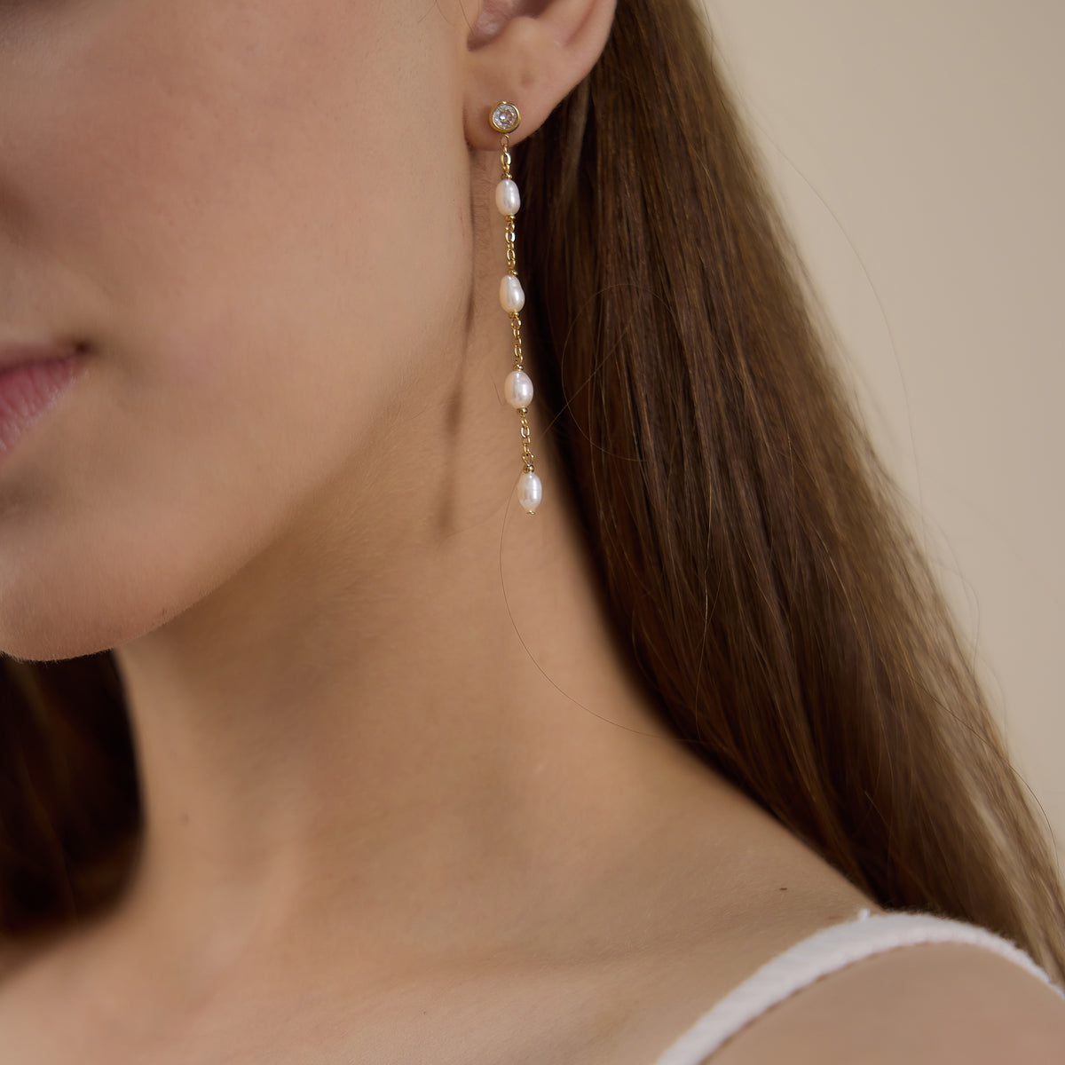 Pearl Tassel Earrings