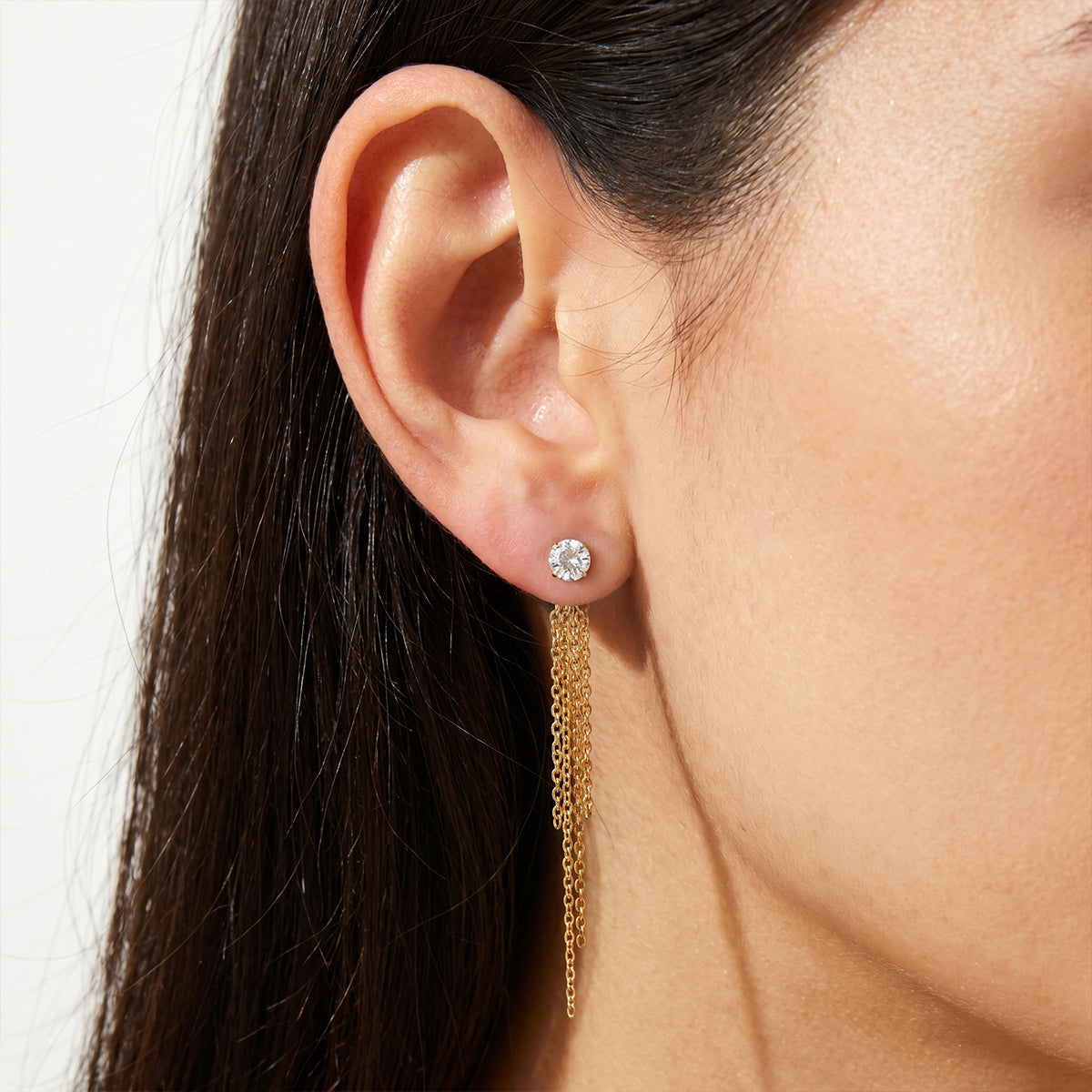 Front-Back Tassel Earrings