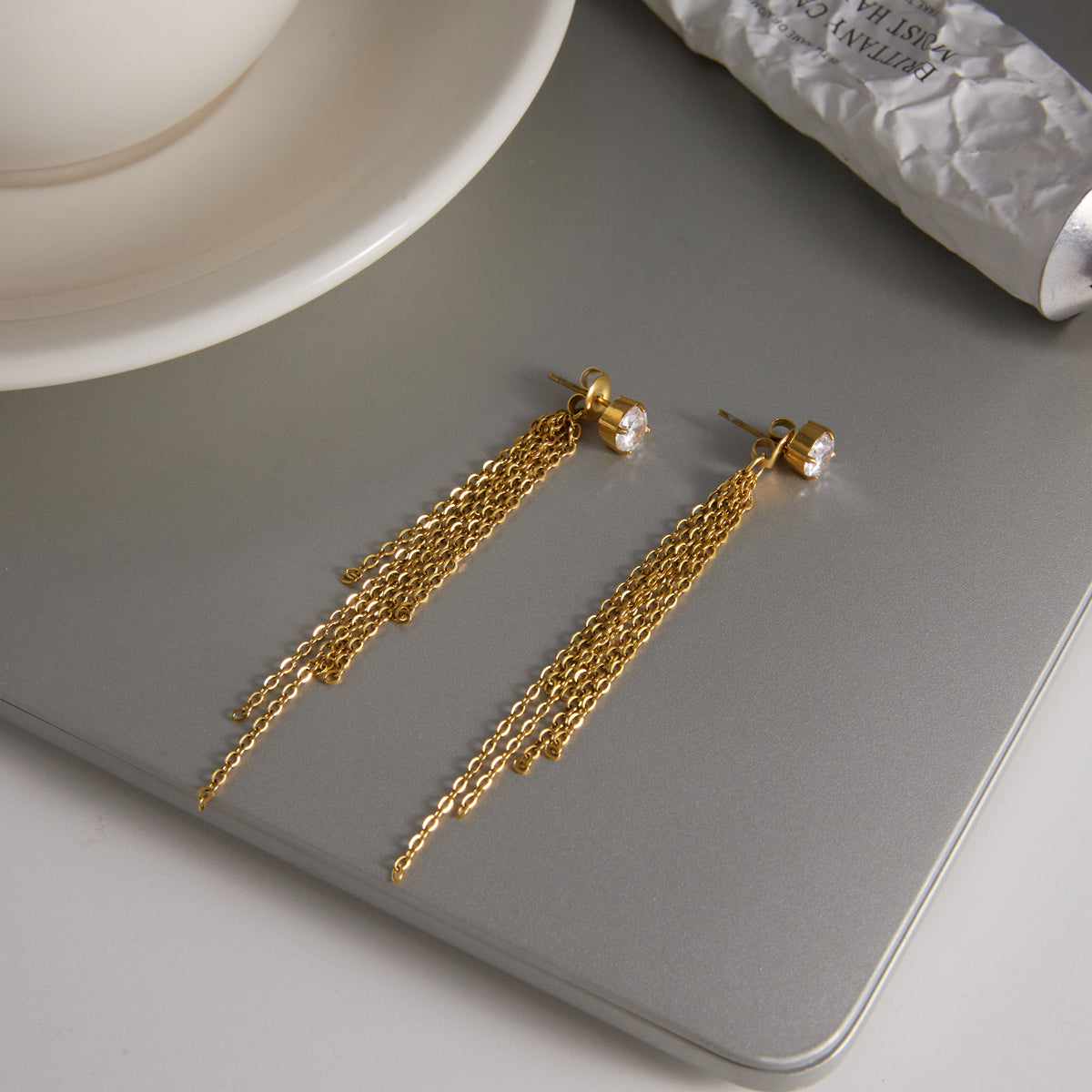 Front-Back Tassel Earrings