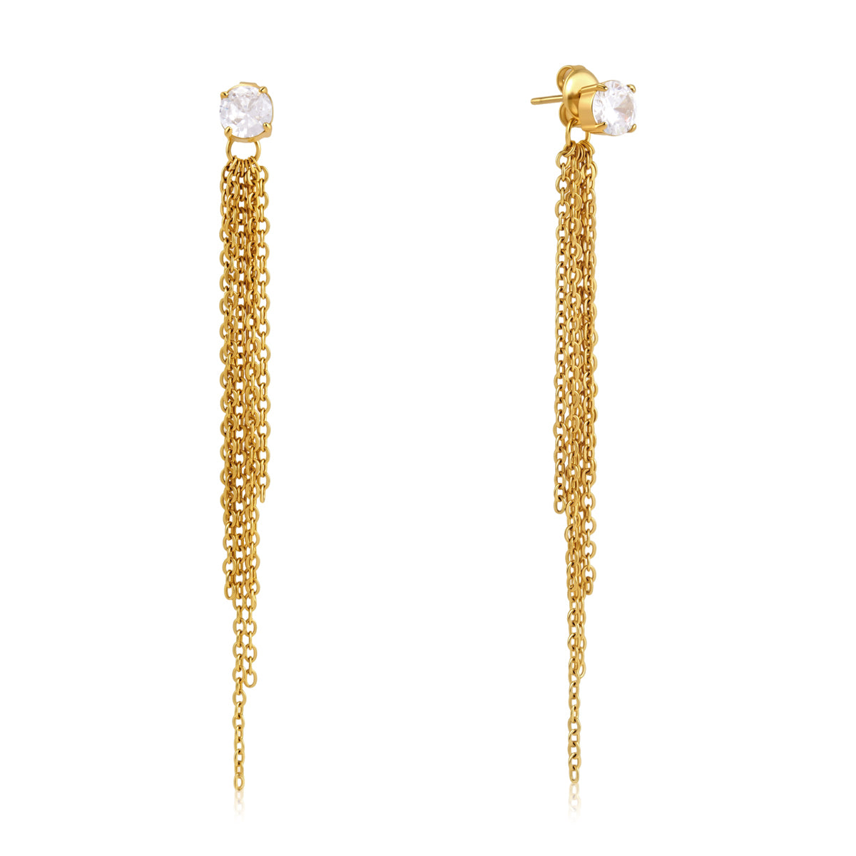 Front-Back Tassel Earrings