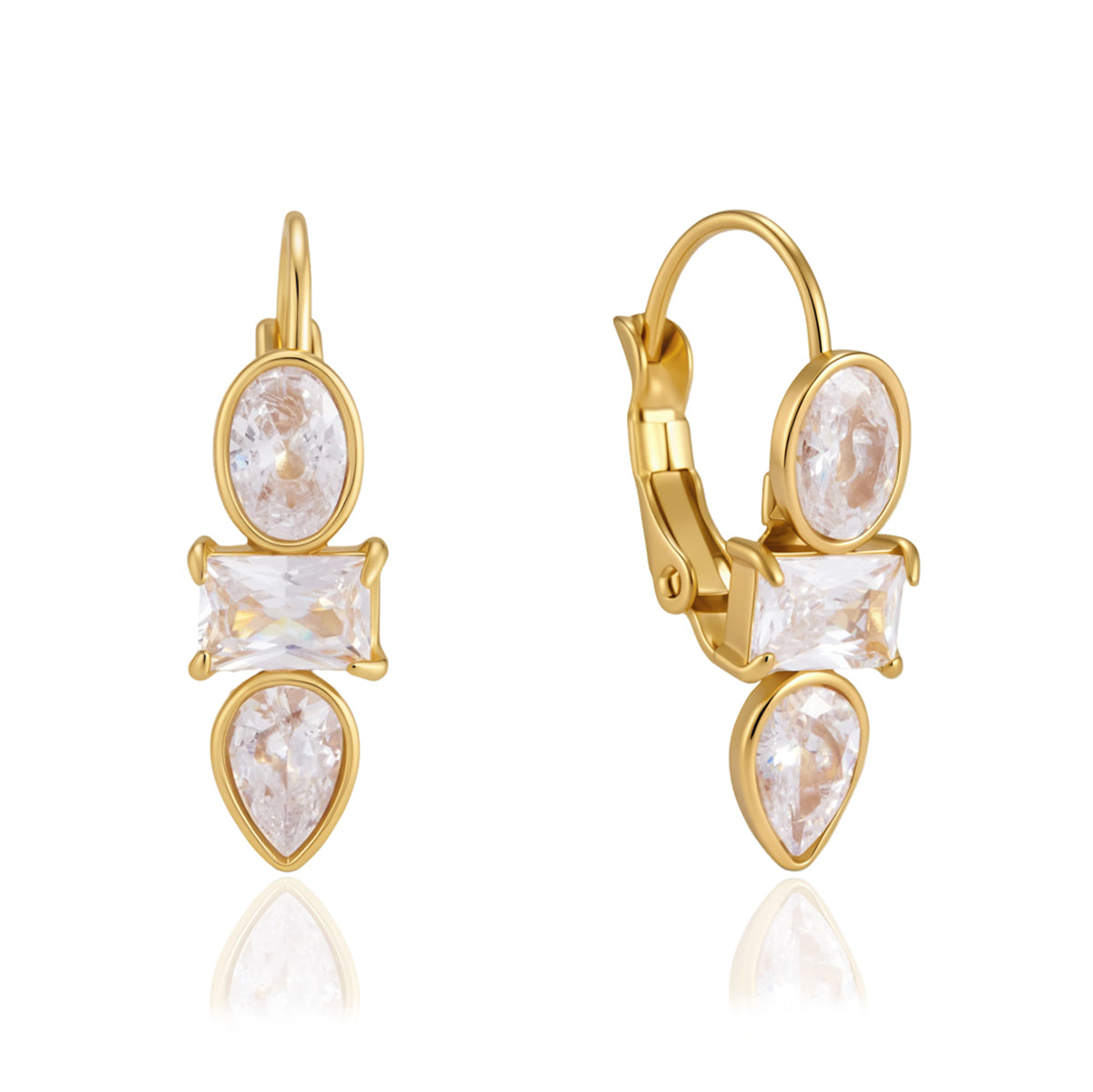 Zircon Ear Clips