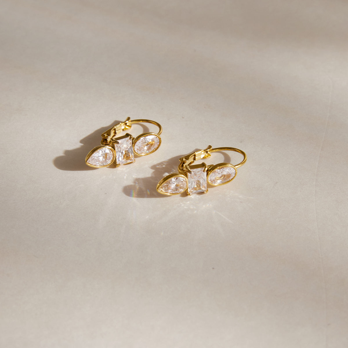 Zircon Ear Clips