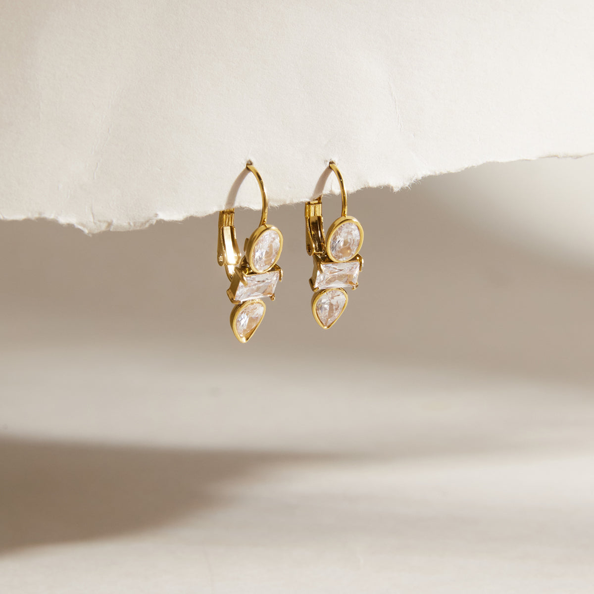 Zircon Ear Clips