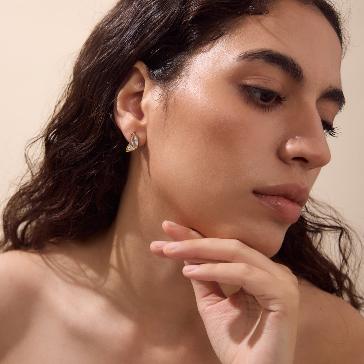Hammered Butterfly Studs
