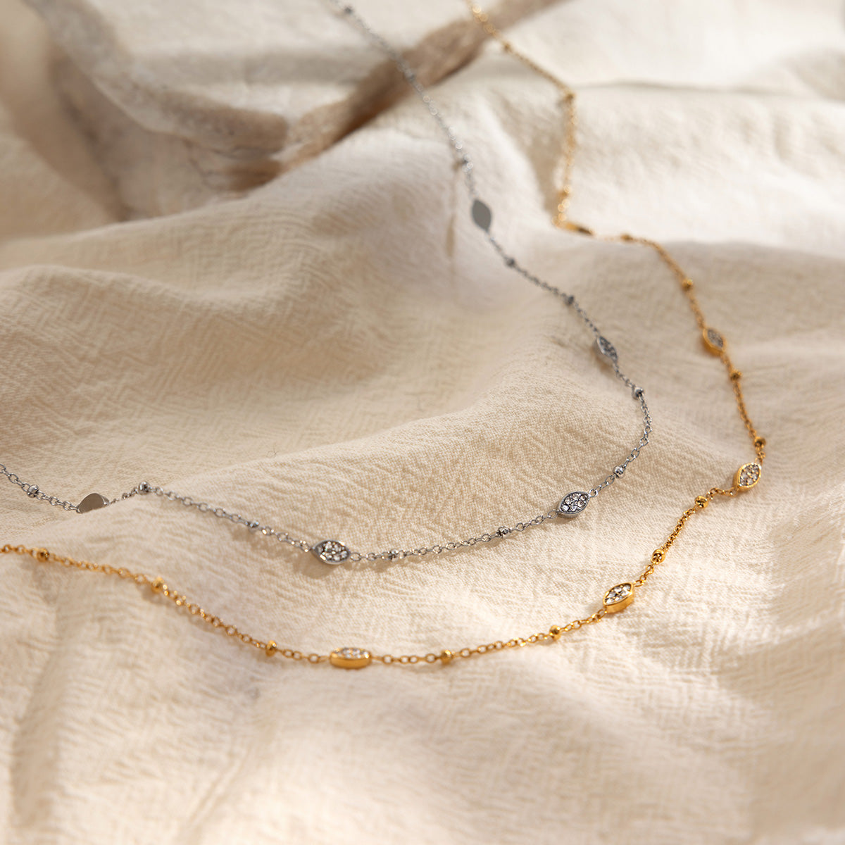 Marquise Bead Necklace