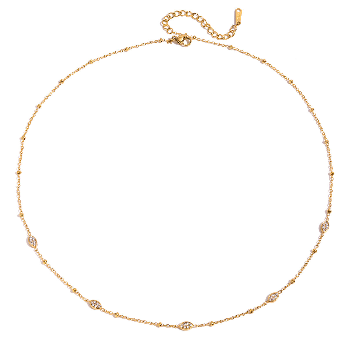 Marquise Bead Necklace