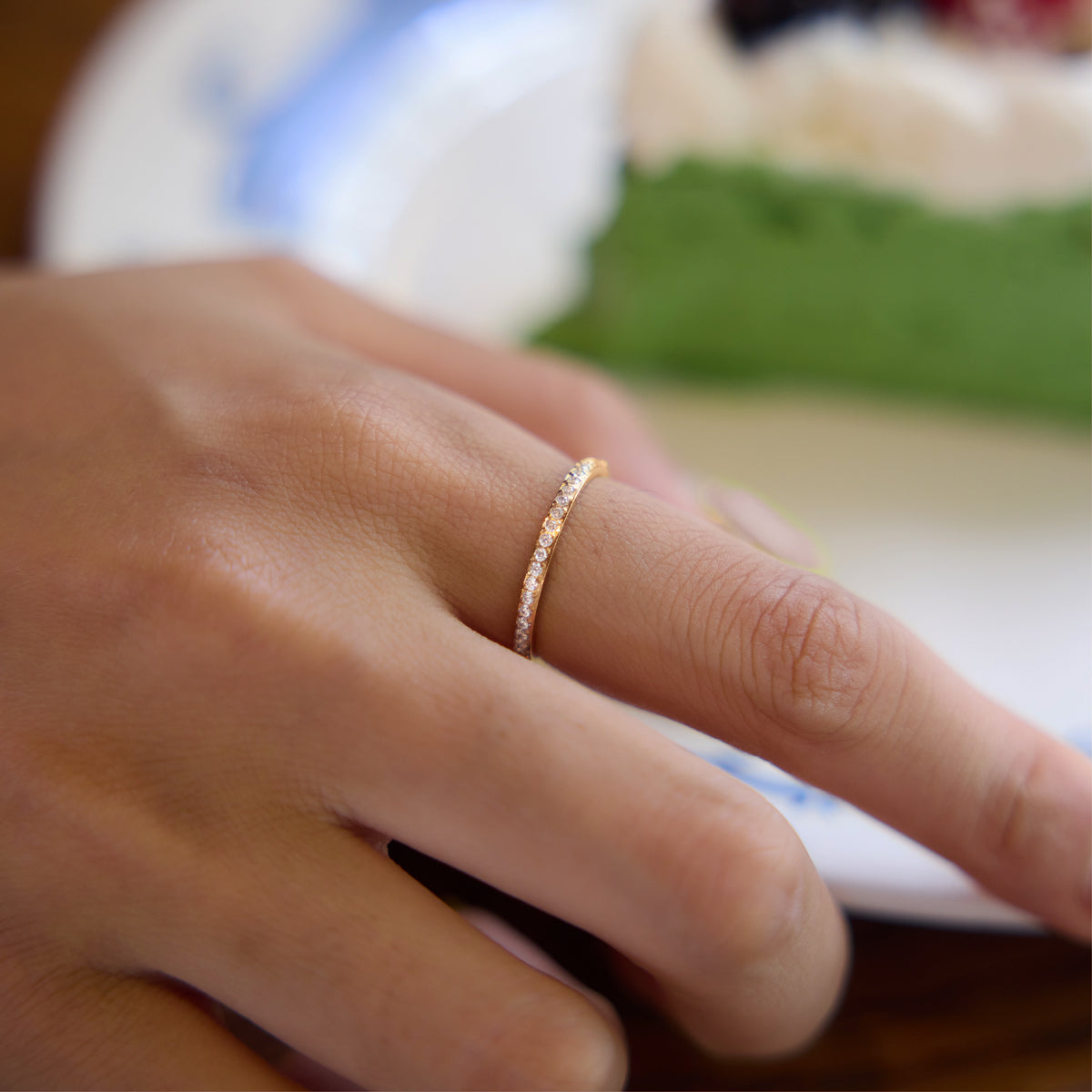 Coloured Bezel Ring