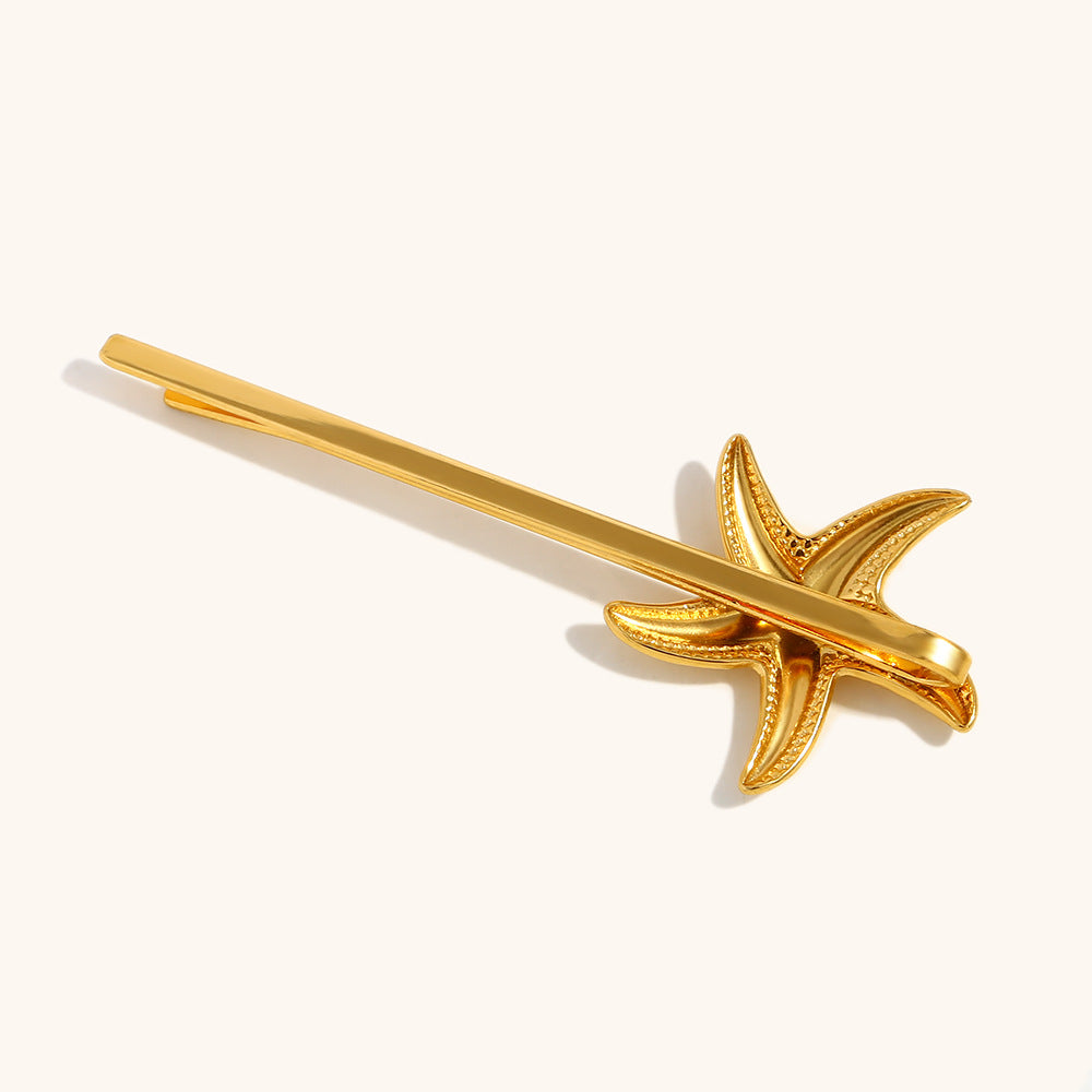 Single Starfish Hair Pin