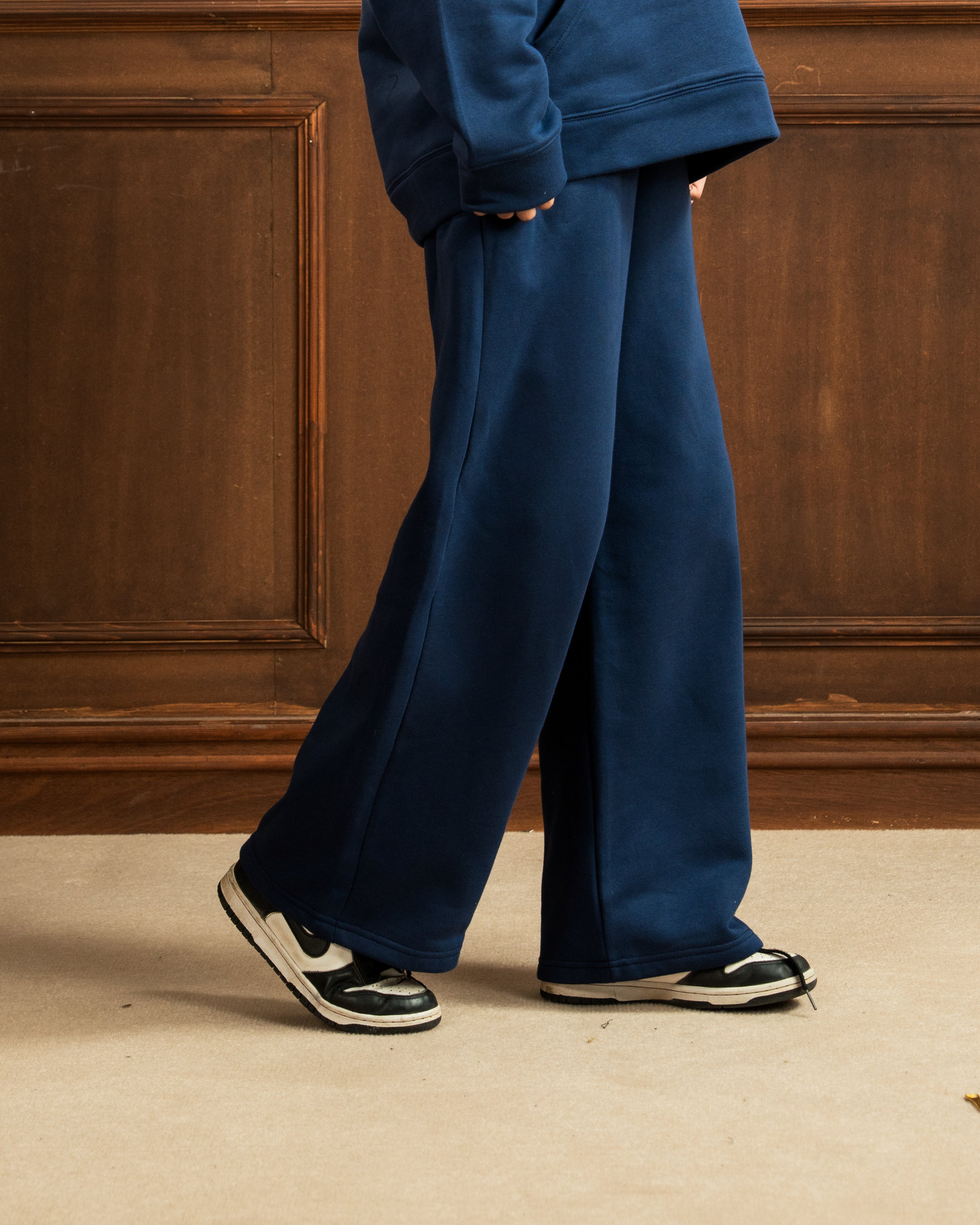 Oversized Hoodie | Straight Fit Trouser | Blue Co Ord