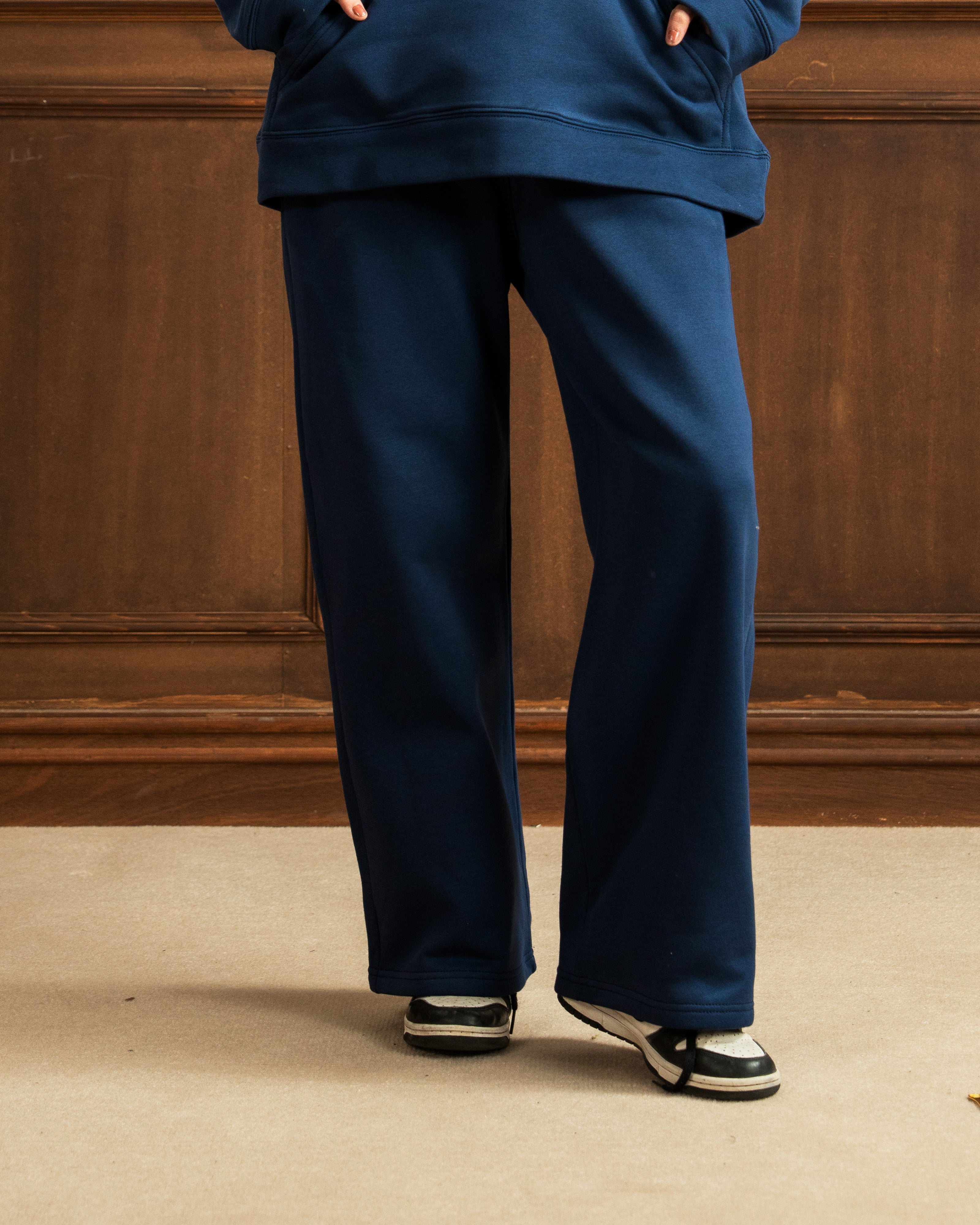 Oversized Hoodie | Straight Fit Trouser | Blue Co Ord