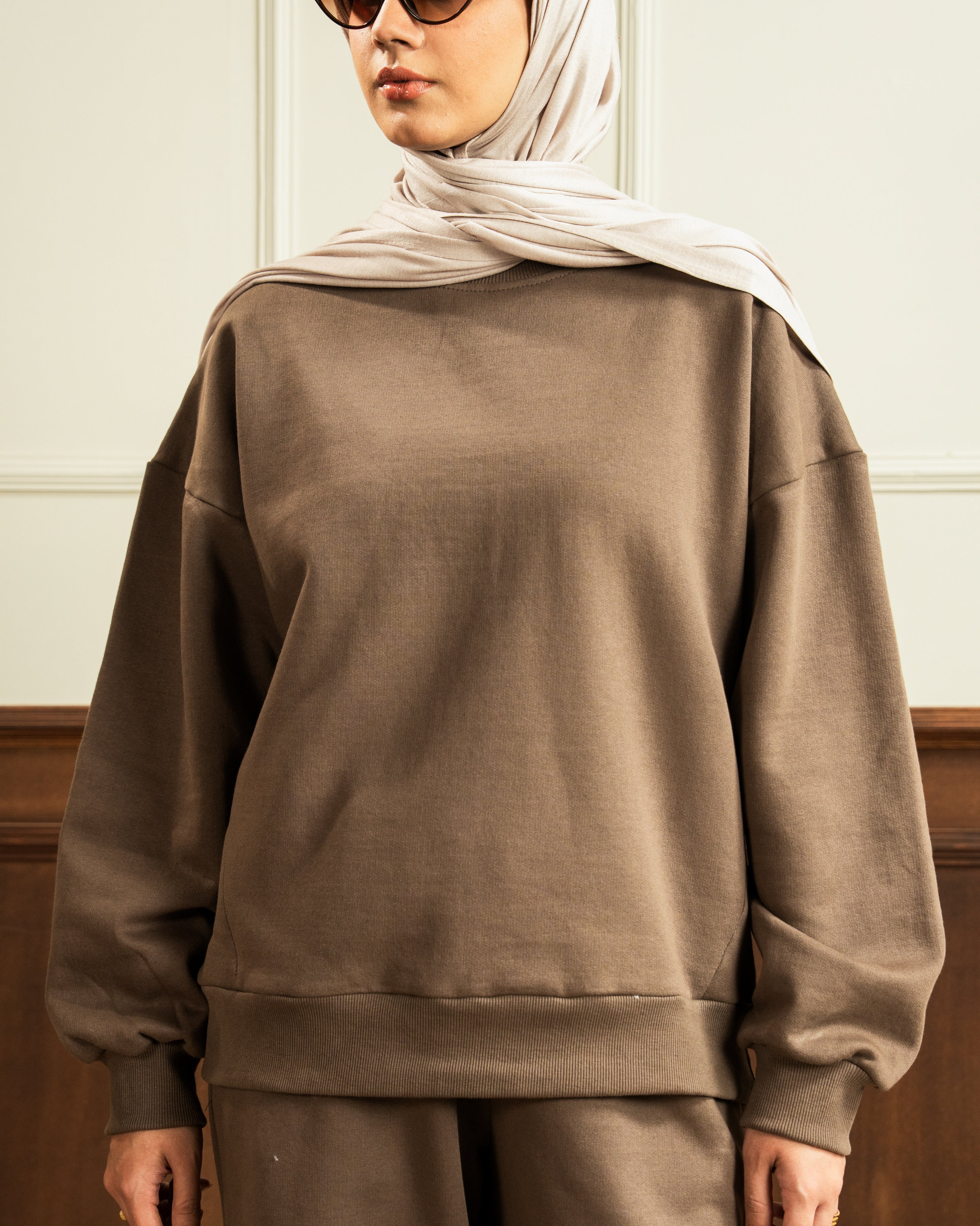 Sweatshirt | Khaki Brown