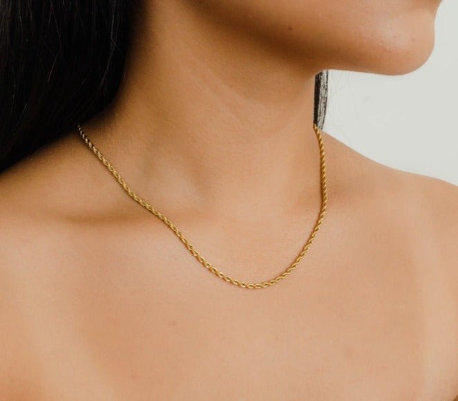 #Waterproof Gold Plated Jewelry In Pakistan#Necklace - TheDaizyStore