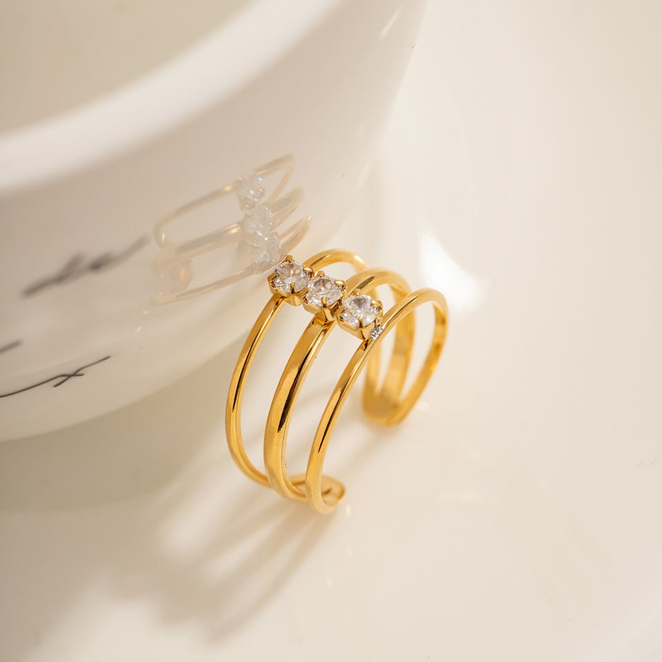 #Waterproof Gold Plated Jewelry In Pakistan#Ring - TheDaizyStore