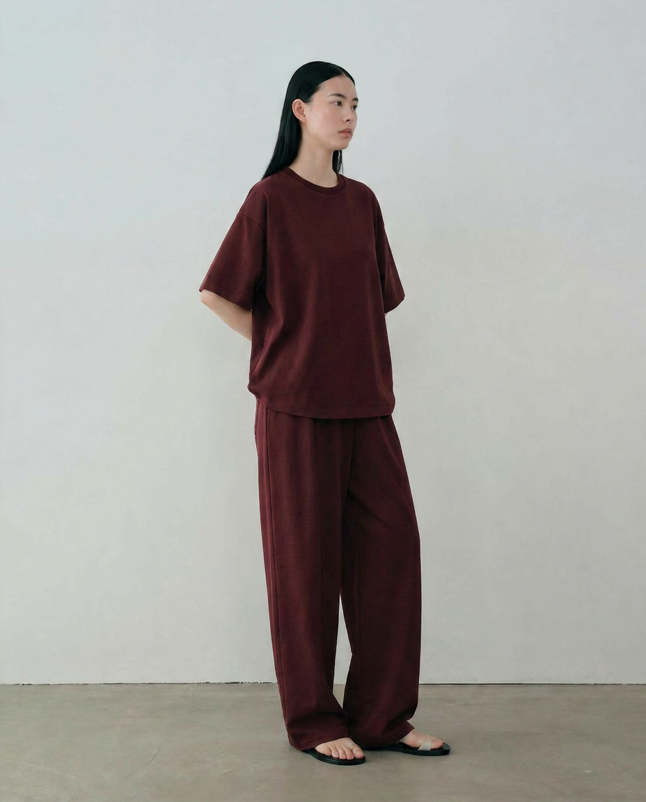 Luxe Co Ord Set | Maroon