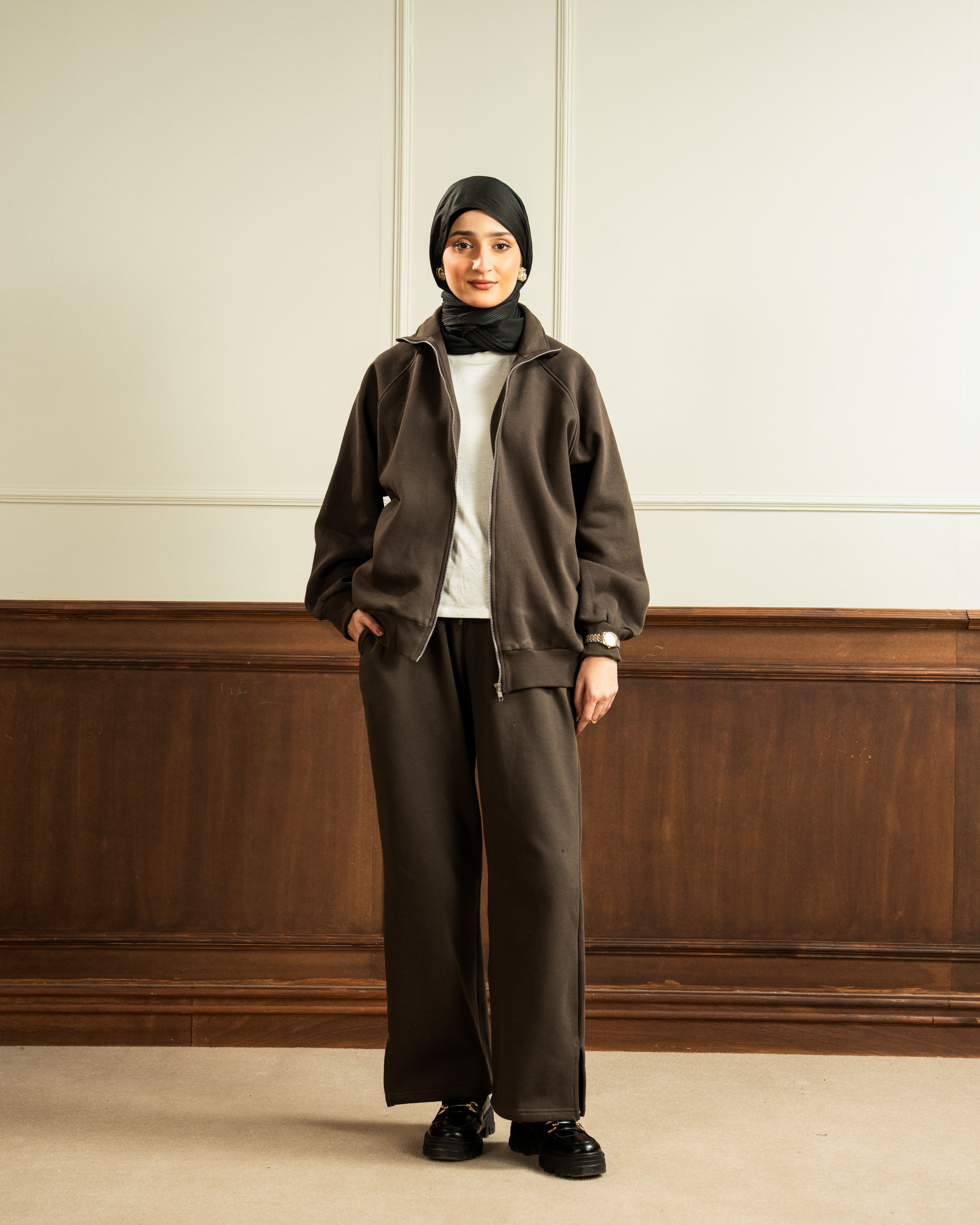 Bomber Jacket | Mocha Brown