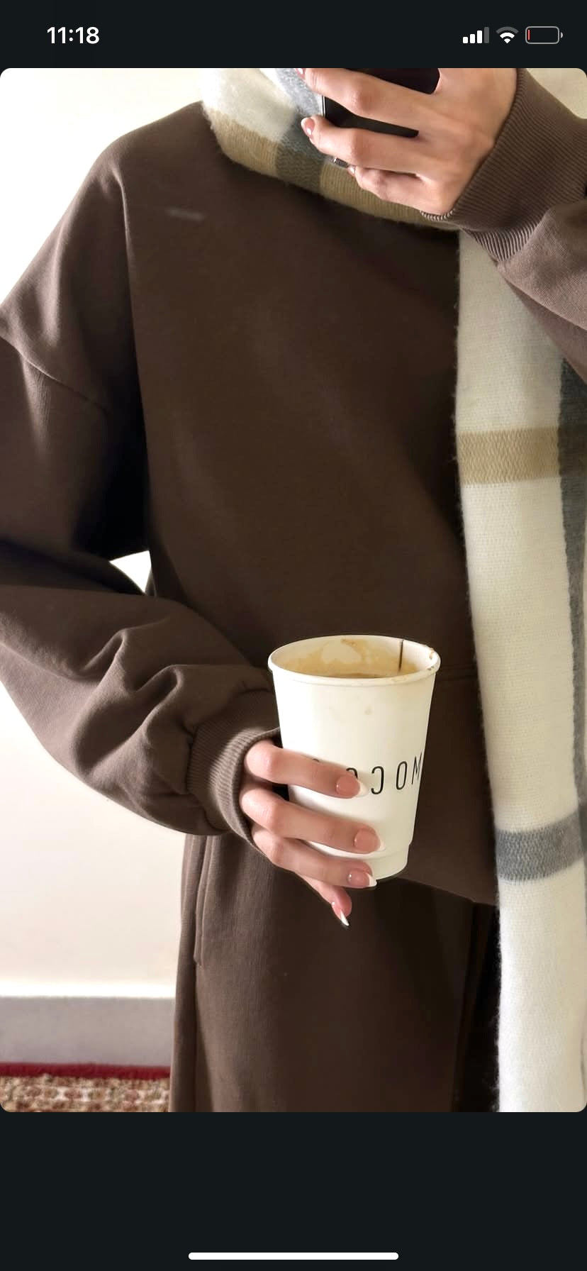 Lux Oversized Hoodie | Khaki Brown