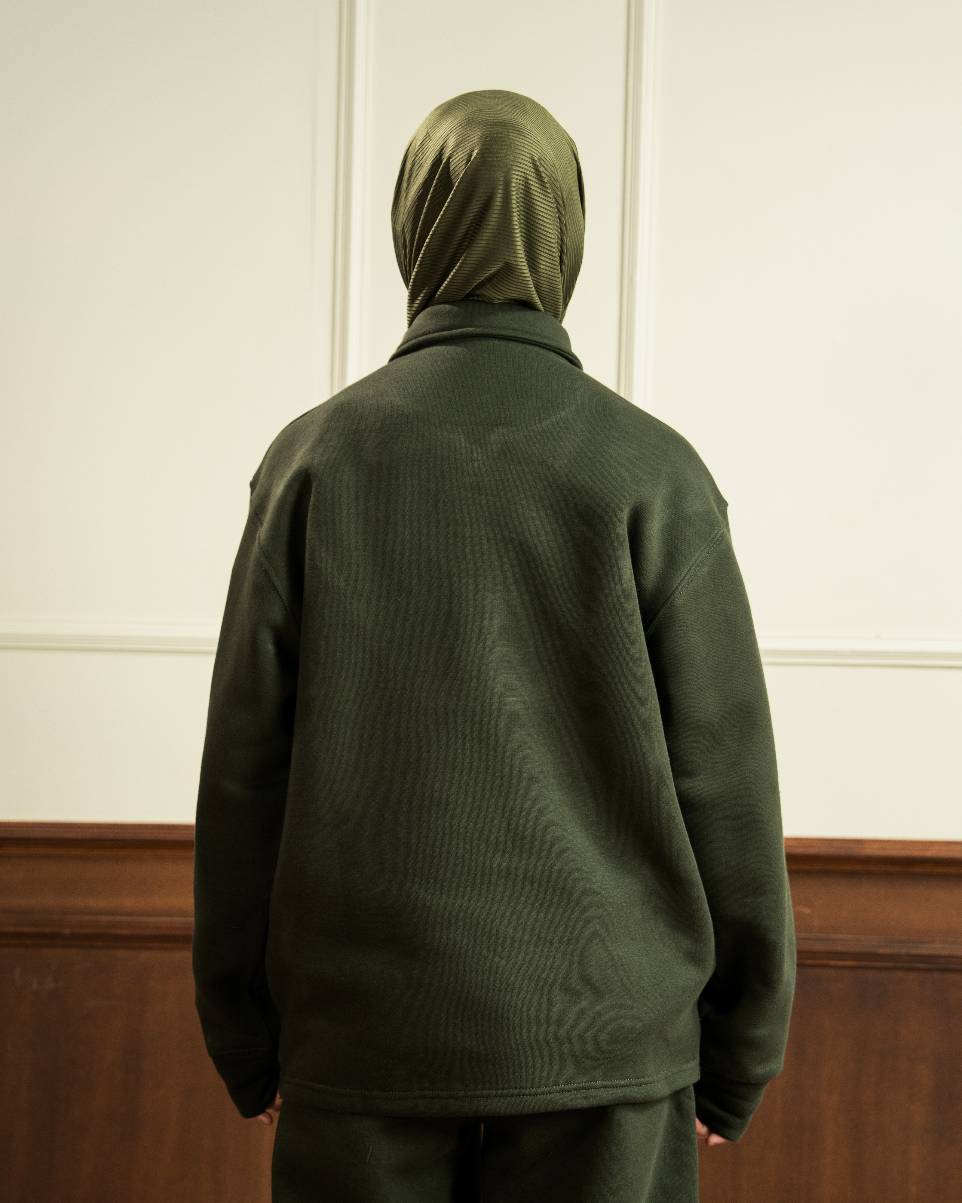 Quarter Zip | Dark Olive Green