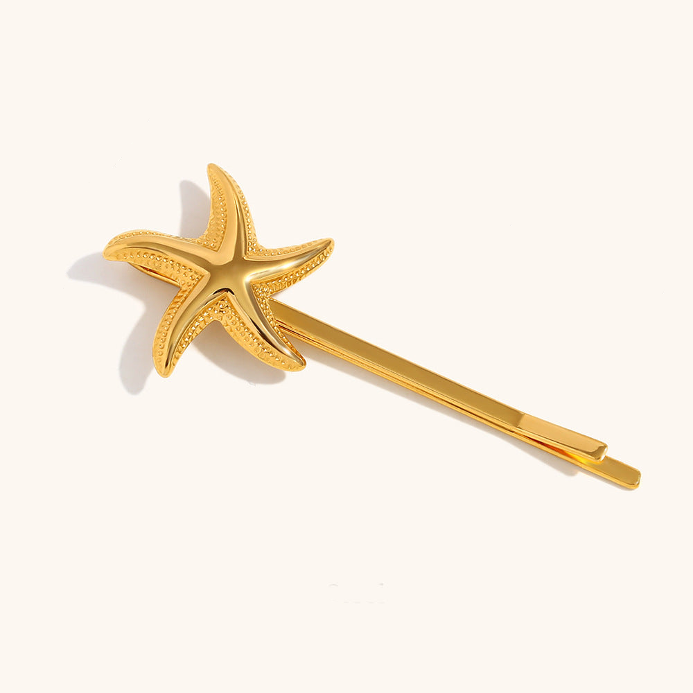 Single Starfish Hair Pin