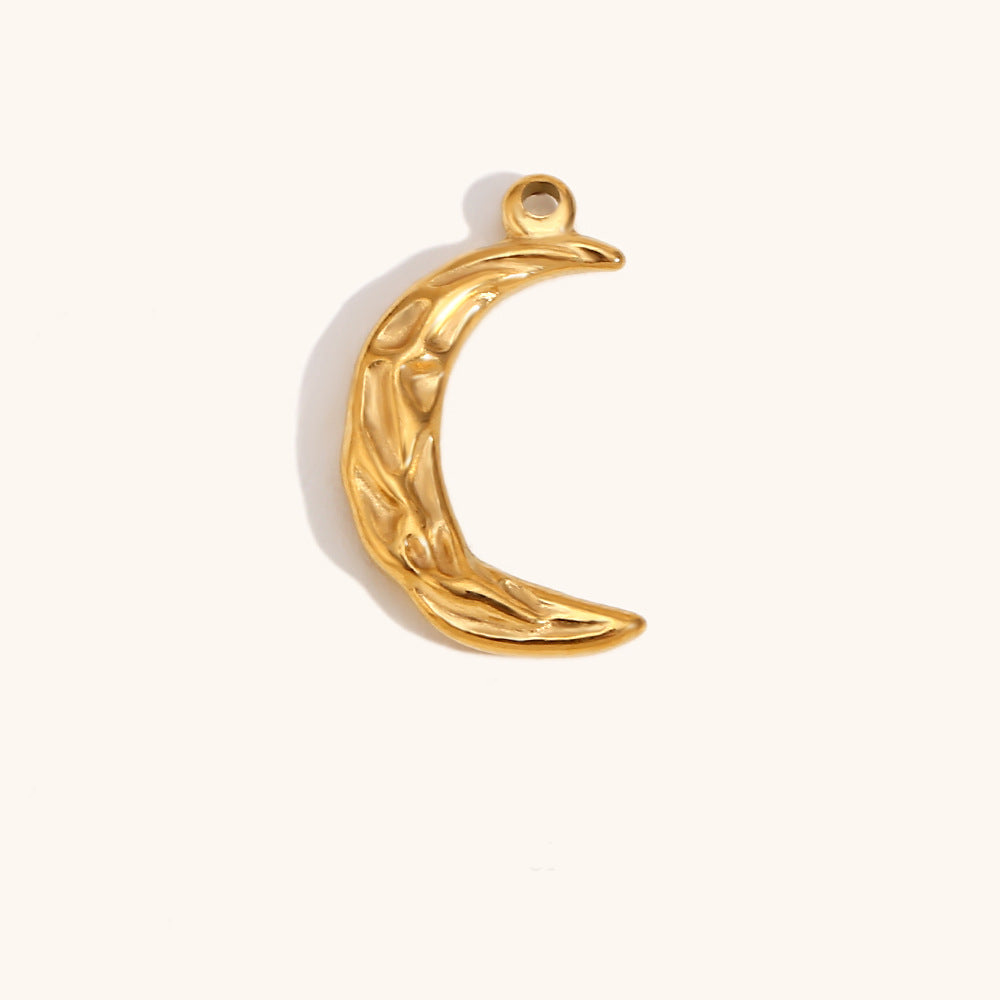 Hammered Crescent Pendant