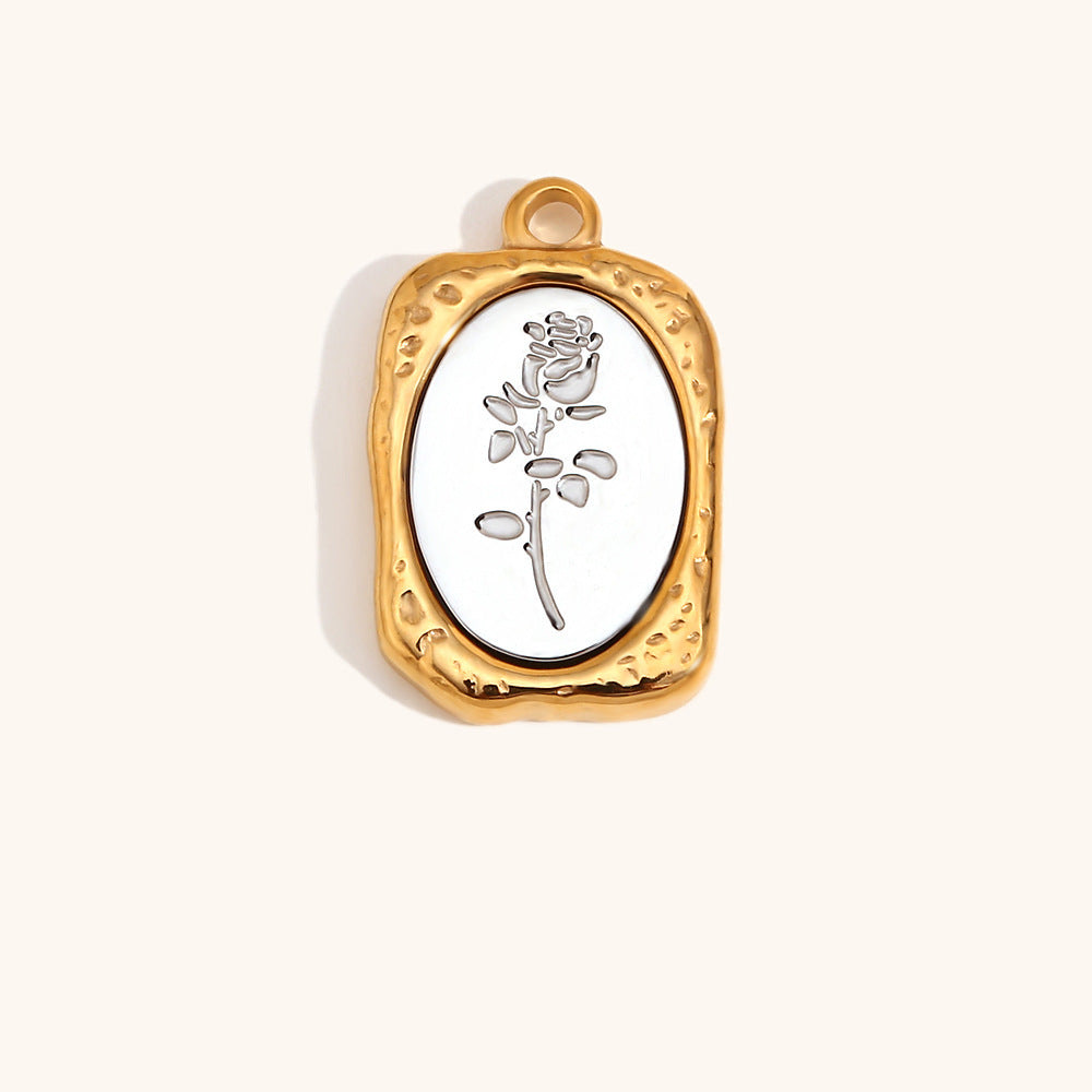 Rose Mirror Pendant