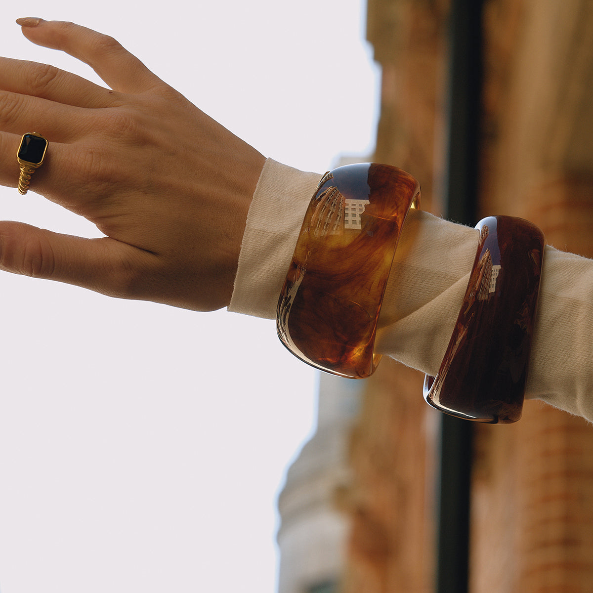 Amber Resin Cuff