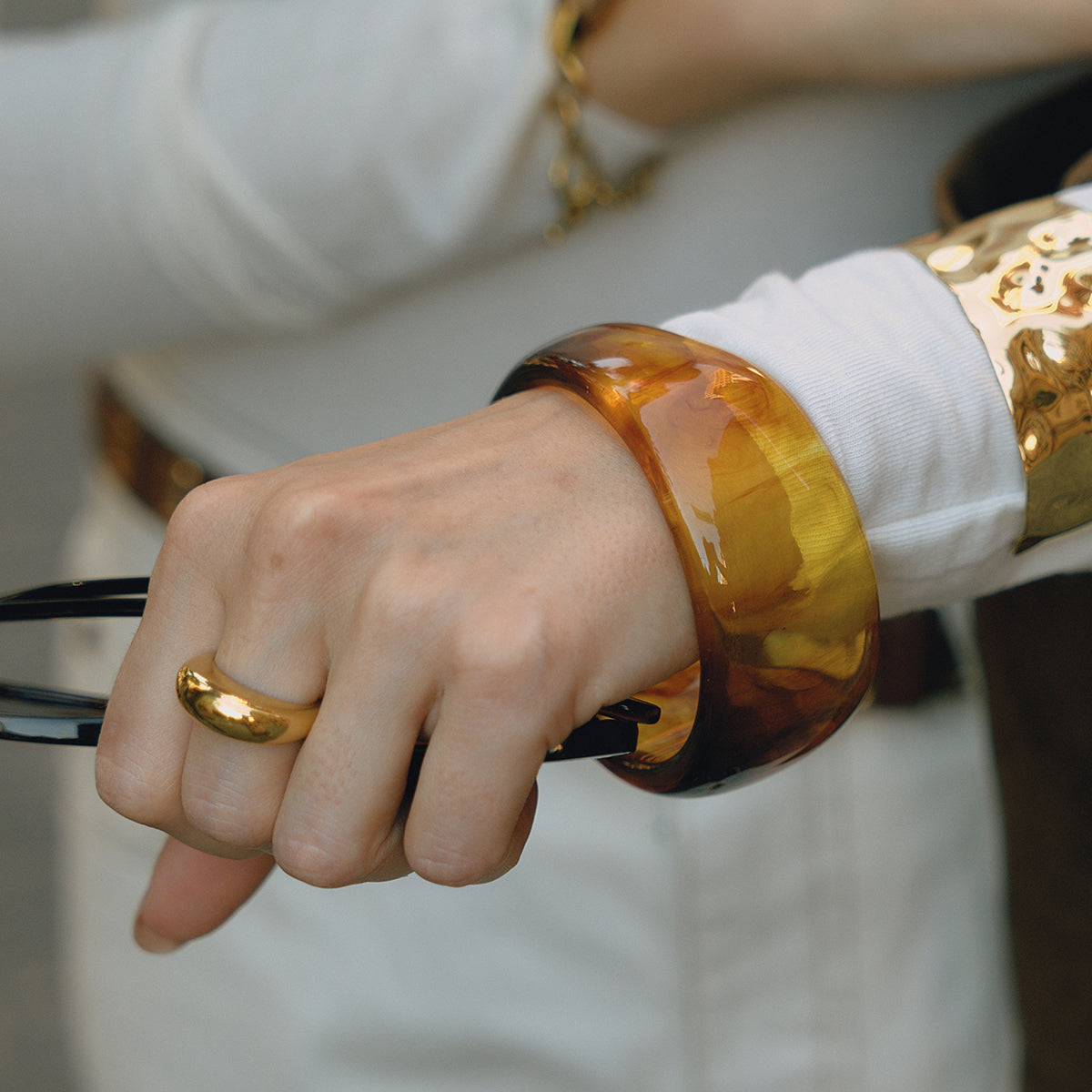 Amber Resin Cuff