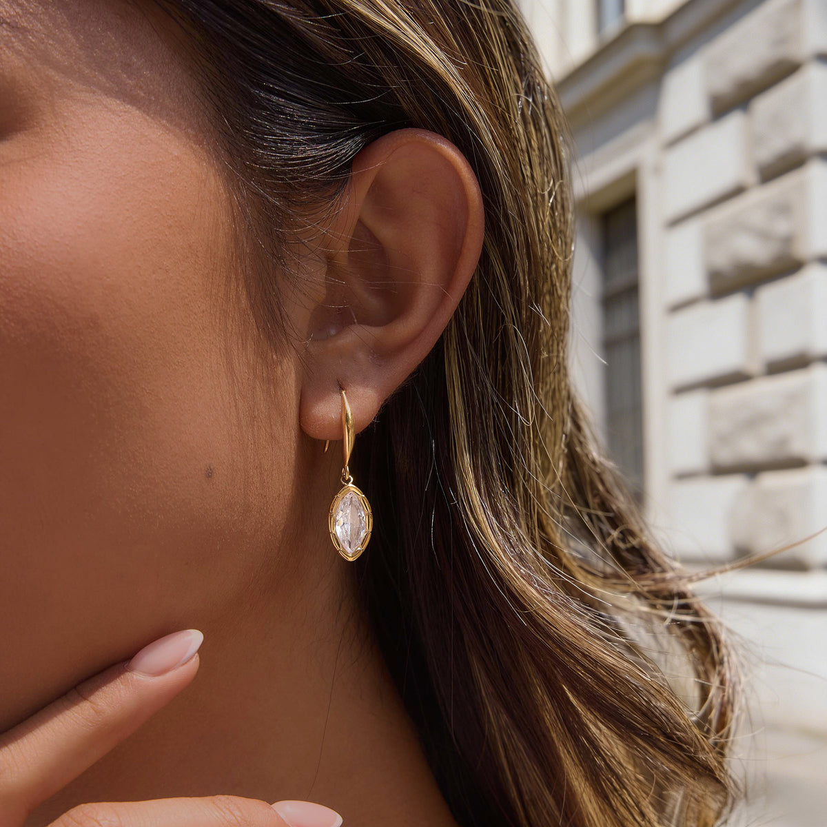 Zircon Ear Hooks