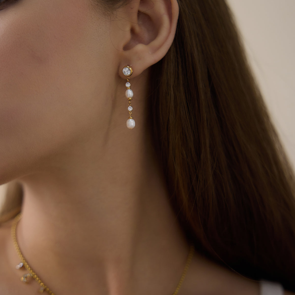 Pearl Tassel Earrings
