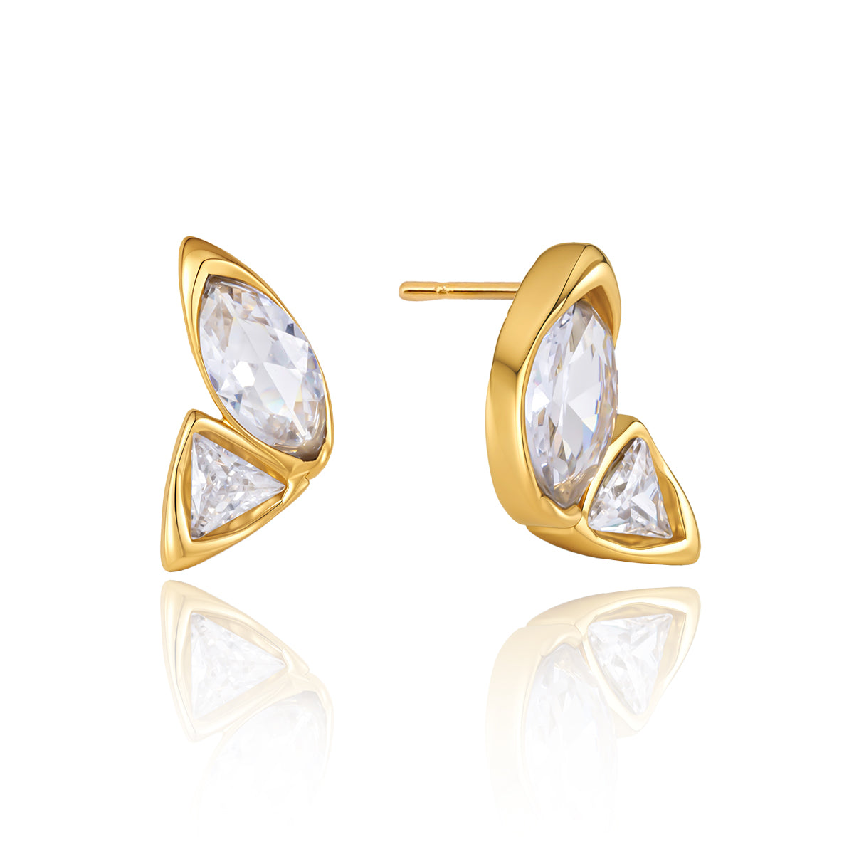 Hammered Butterfly Studs