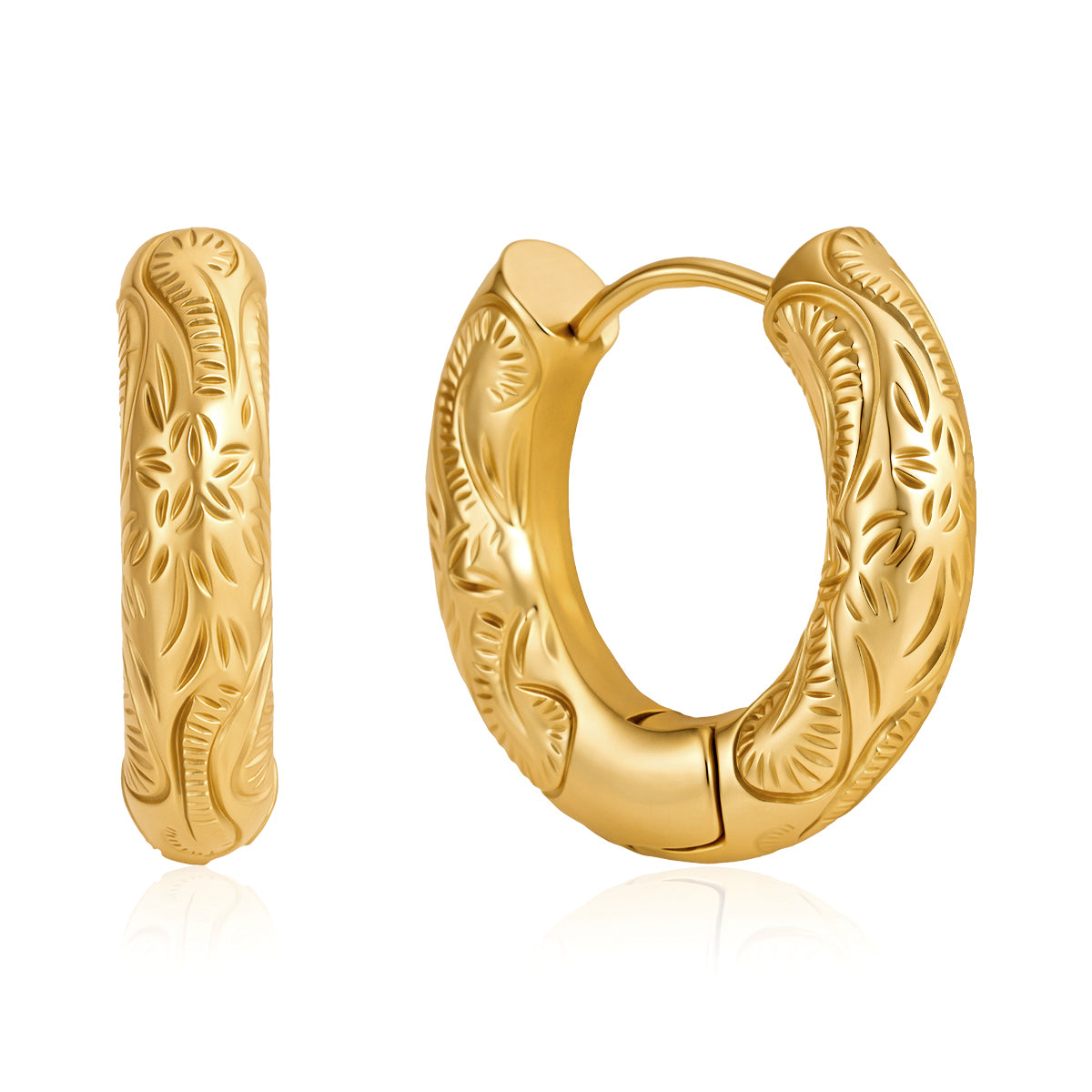 Engraved Hoops