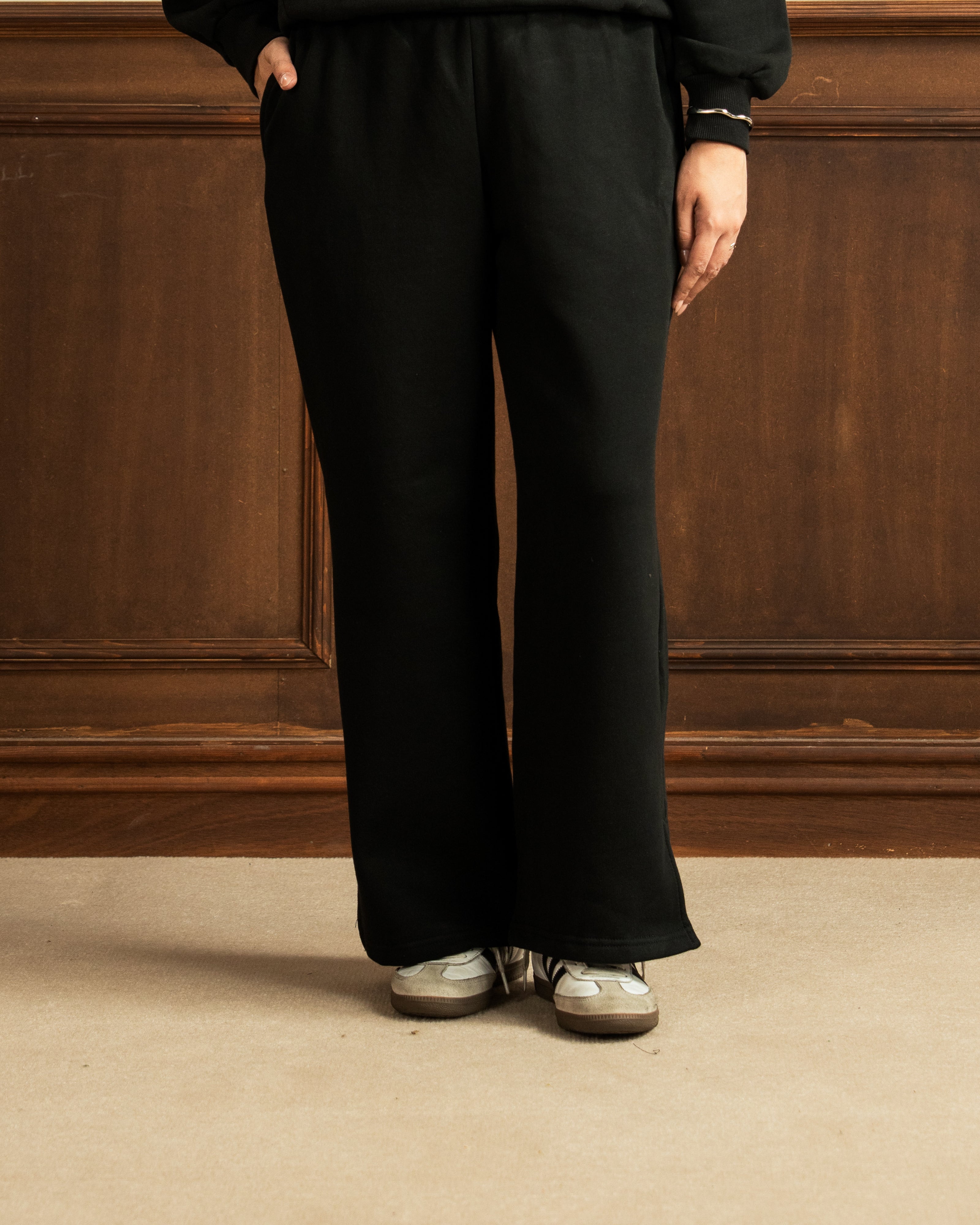 Sweatshirt | Straight Fit Trouser | Black Co Ord