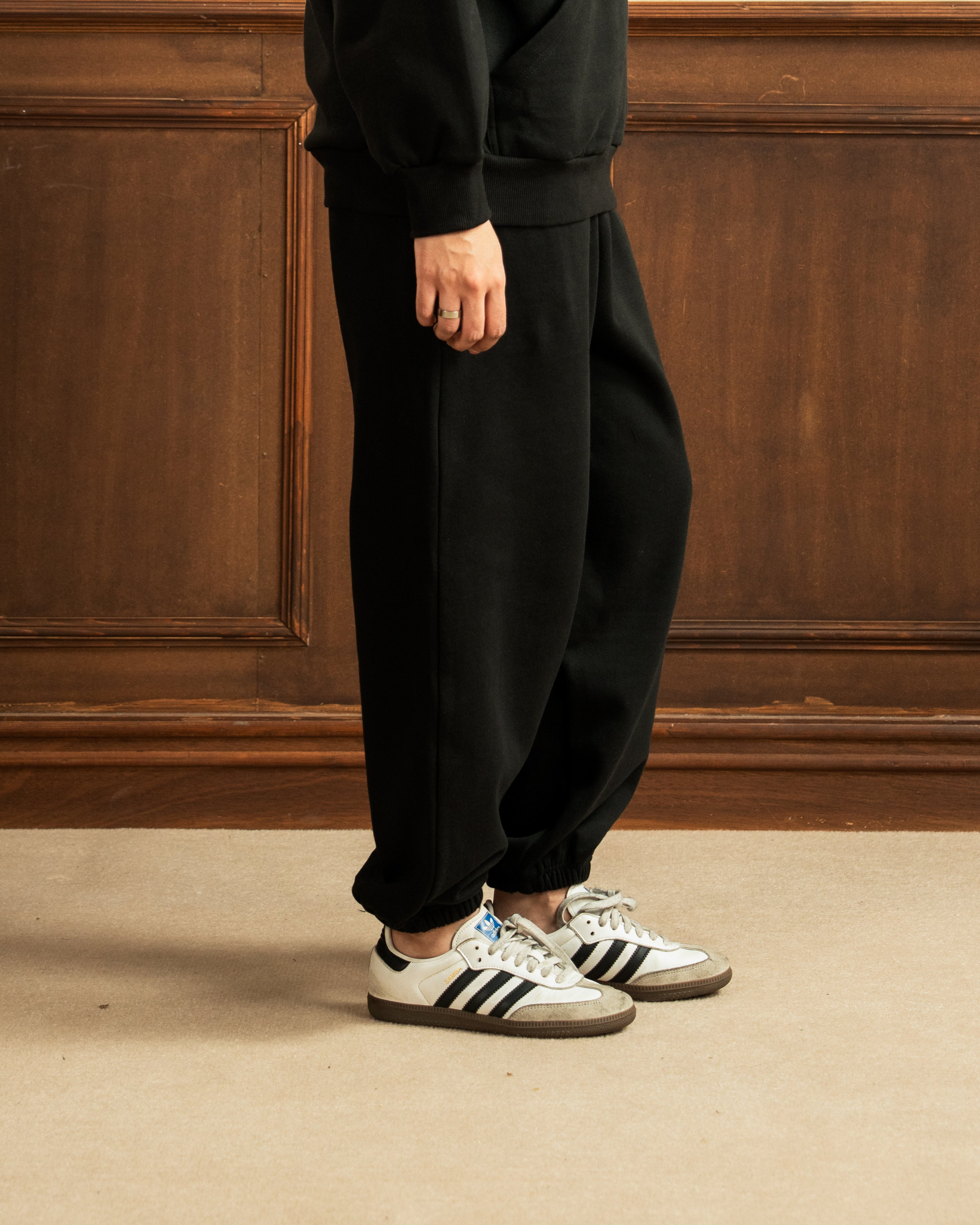 Oversized Hoodie | Sweatpants | Black Co Ord