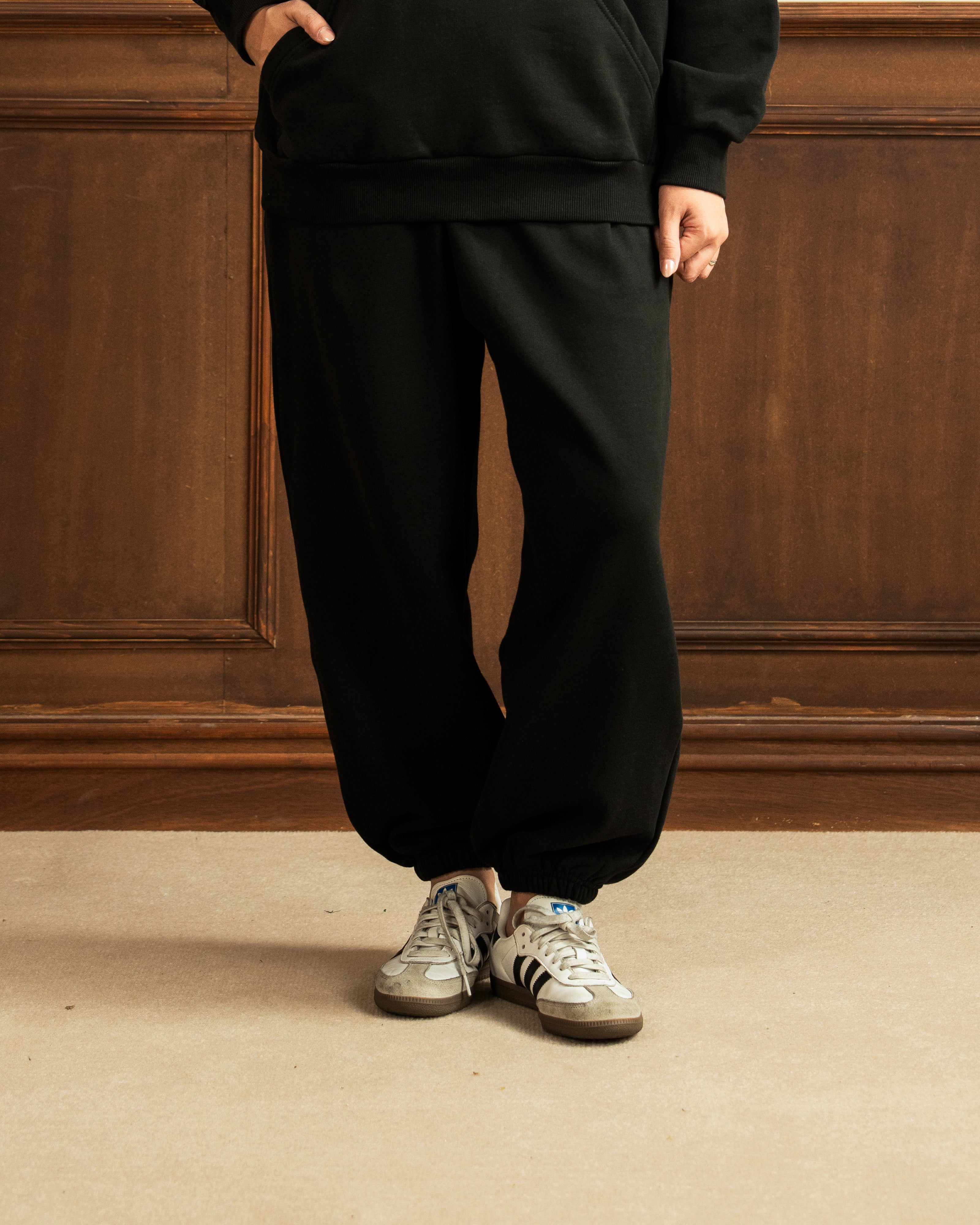 Oversized Hoodie | Sweatpants | Black Co Ord