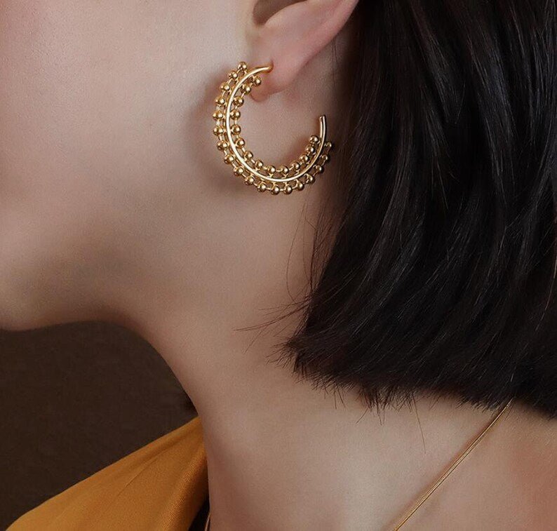 #Waterproof Gold Plated Jewelry In Pakistan#Earring - TheDaizyStore