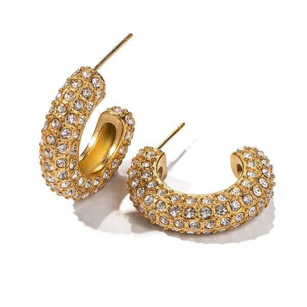Branded Small Hoop Earrings - J.S Jewellery Store PK