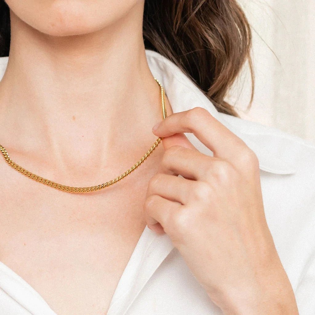 #Waterproof Gold Plated Jewelry In Pakistan#Necklace - TheDaizyStore